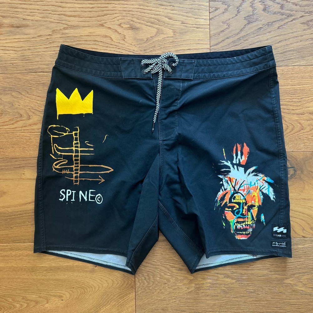 MENS ANDY WARHOL x BILLABONG SIZE 34 BOARD SHORTS